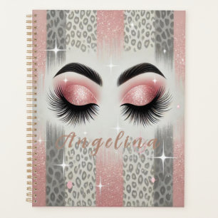 Cils scintillants rose glamour