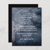 Cimetière Cross Imaginaire Goth Faire-part de mari (Devant / Derrière)