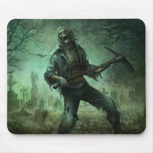 Cimetière de zombi, tapis de souris (Devant)