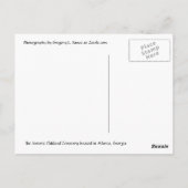 Cimetière d'Oakland, Atlanta GA, Carte postale (Dos)