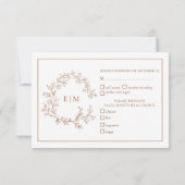 Cimetière en terre cuite Monogramme Mariage RSVP (Dos)