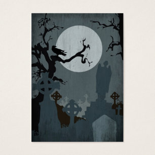 Cimetière et Pleine lune pour Halloween