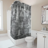 Cimetière hanté effrayant, rideau de douche (En situation)