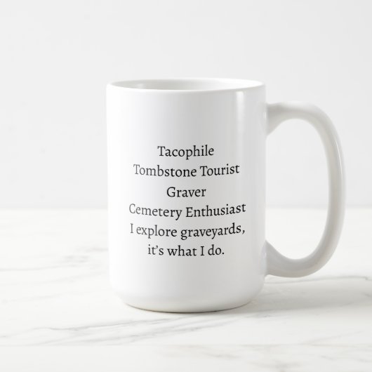 Cimetière Lover Mug (Droite)