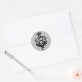 Cimier avec Stickers Crâne et Cardsues (Enveloppe)