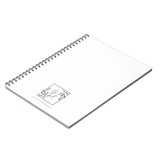 Cimier botanique | Journal Monogramme intemporel (Côté gauche)