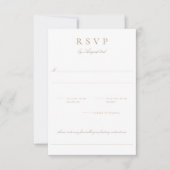 Cimier Botanique Monogramme Mariage Carte RSVP (Devant)