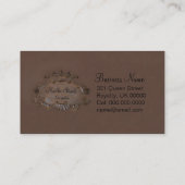 Cimier ~ Carte de visite / Emblem Couronne royale (Dos)