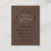 Cimier ~ Carte de visite / Emblème Couronne royale (Dos)