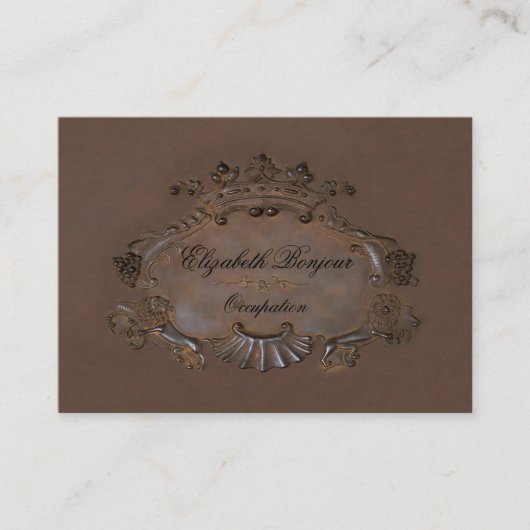 Cimier ~ Carte de visite / Emblème Couronne royale (Devant)