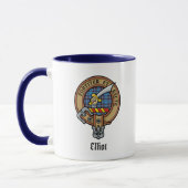 Cimier Clan Elliot sur l'ancienne Mug Tartan (Gauche)