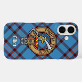 Cimier Clan Elliot sur un coque iphone Tartan anci (Verso (horizontal))