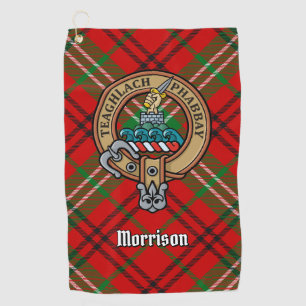 Cimier Clan Morrison sur la serviette de golf Red