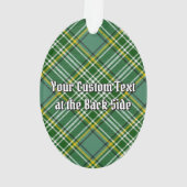Cimier de coq Clan Currie sur Tartan (dos)