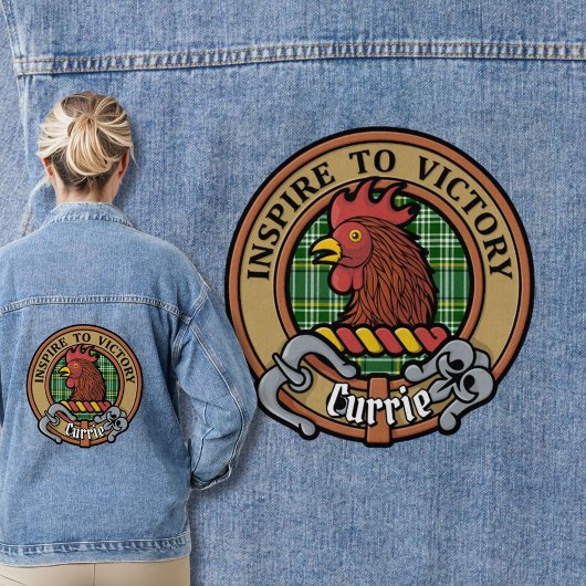 Cimier de coq Clan Currie sur Tartan