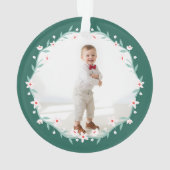 Cimier de feuillage floral Élégante Photos vertes  (dos)