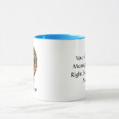 Cimier de martin-pêcheur sur Tartan Tartan Mug (Centre)