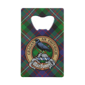 Cimier des MacDonell de Glengarry sur tartan (Devant)
