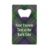 Cimier des MacDonell de Glengarry sur tartan (Dos)