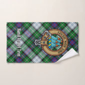 Cimier du clan MacKenzie sur tartan de robe de soi (Serviette à main)