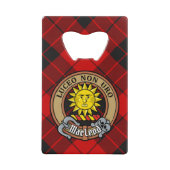 Cimier du clan MacLeod de Raasay sur tartan (Devant)