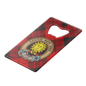 Cimier du clan MacLeod de Raasay sur tartan (Devant Angle)