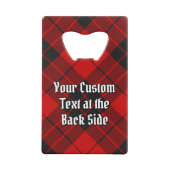 Cimier du clan MacLeod de Raasay sur tartan (Dos)