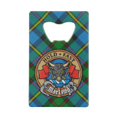 Cimier du clan MacLeod sur tartan de chasse (Devant)