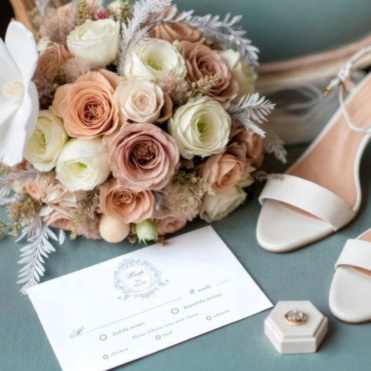 Cimier floral classique RSVP Carte de choix de rep