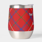 Cimier Rose de clan sur Tartan (Gauche)