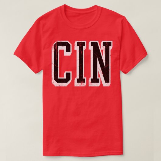 CIN-blok abv 3 T-shirt (Design voorkant)