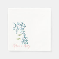 Cin Cin Cherub Hand getrokken Cupido Icon Bruiloft