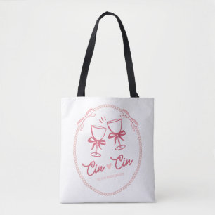 Cin Cin naar de Bruid Design Parel Champagne Draagtas