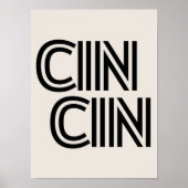 Cin Cin Print Cheers Poster Cheers Print Kitchen (Devant)