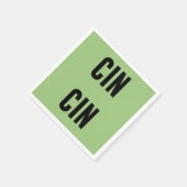 Cin Cin Typography Servet (Hoek)