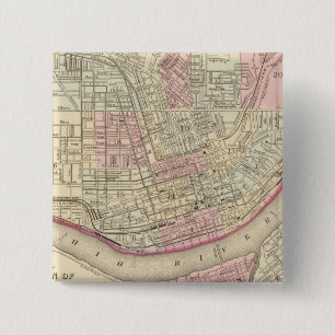 Cincinnati 2 vierkante button 5,1 cm
