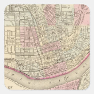 Cincinnati 2 vierkante sticker