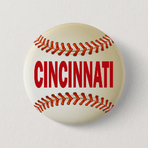 CINCINNATI BASEBALL RONDE BUTTON 5,7 CM