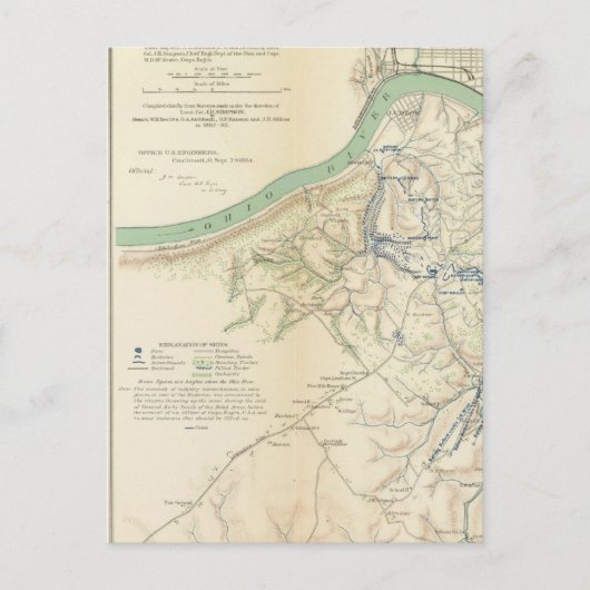 Cincinnati, Covington, Newport Briefkaart (Voorkant)