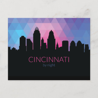 Cincinnati de nuit Carte postale de NightWolfDezig