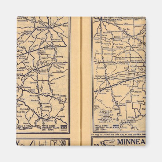 Cincinnati, Detroit, Indianapolis Magneet (Voorkant)