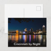 Cincinnati door Night Feestdagenkaart (Voorkant / Achterkant)
