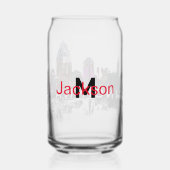 Cincinnati in graffiti met monogram blikvorm glas (Achterkant)