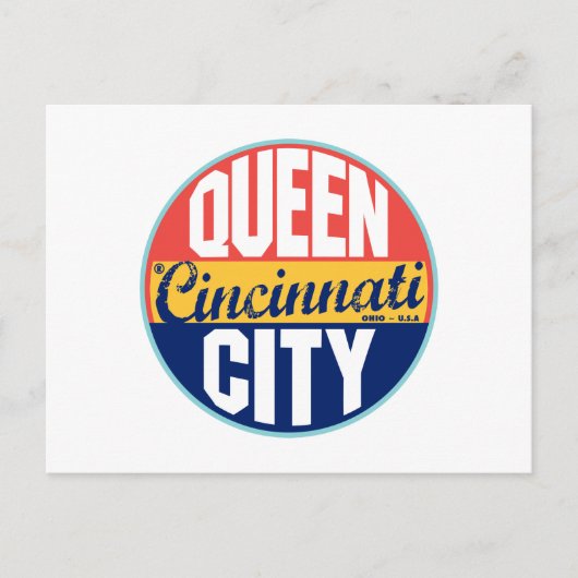 Cincinnati  Label Briefkaart (Voorkant)