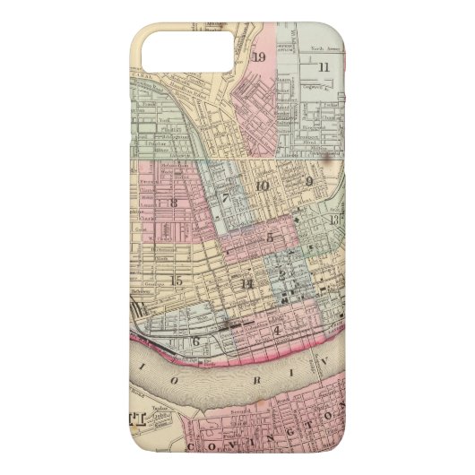 Cincinnati Map door Mitchell Case-Mate iPhone Case (Achterkant)