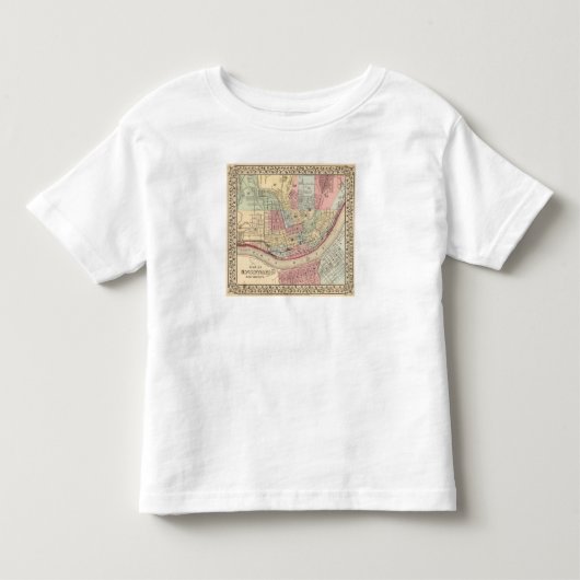 Cincinnati Map door Mitchell Kinder Shirts (Voorkant)