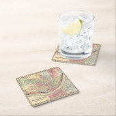 Cincinnati Map door Mitchell Vierkante Kartonnen Onderzetter (Insitu)