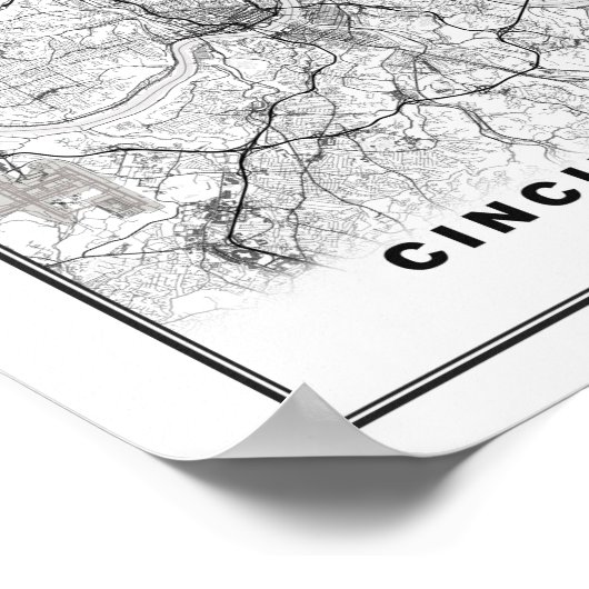 Cincinnati Map Poster (Hoek)