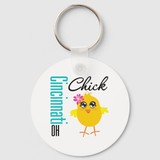 Cincinnati OH Chick Sleutelhanger (Voorkant)