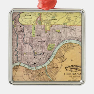 Cincinnati, Ohio 2 Metalen Ornament
